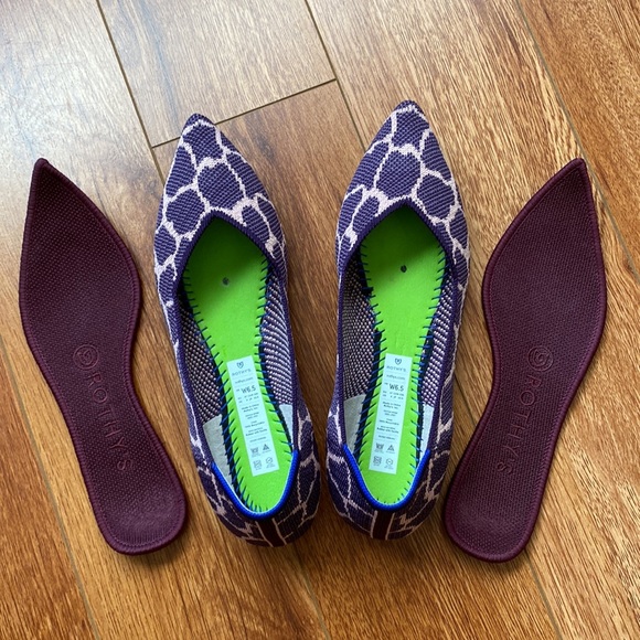 Rothy’s The Point Giraffe Violet Purple size 6.5 EUC - Picture 7 of 8